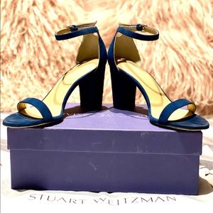 Stuart Weitzman NEARLYNUDE Suede Sandals